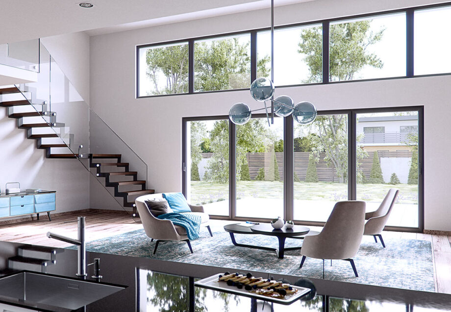 Hebeschiebetür mit Doppelflügel