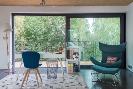 Komfortables Büro zu Hause