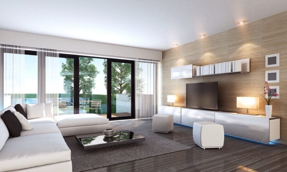 Luxuriöse Fensterfronten