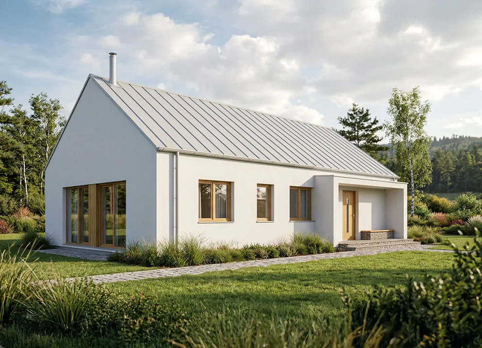 Moderne Fertighaus Oknoplast