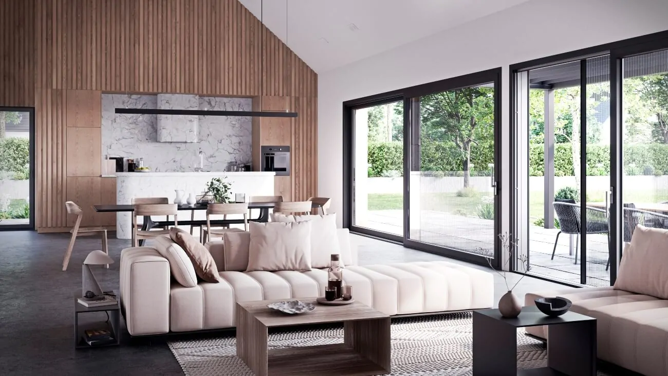 Modulhaus mit Oknoplast Fenster