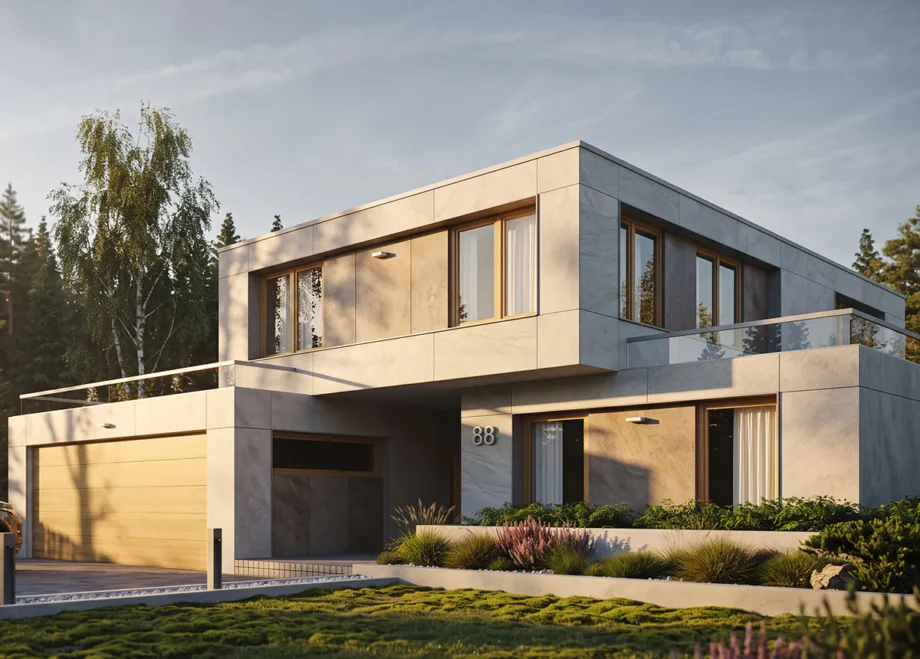 Woodec-Holzoptik auf PVC-Fensterrahmen